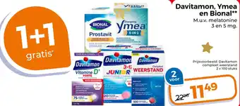 Trekpleister Davitamon, ymea en bional** aanbieding