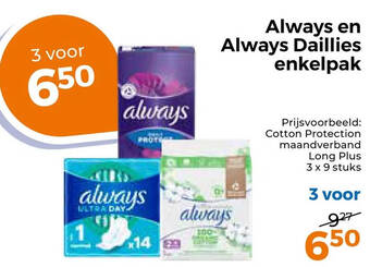 Trekpleister Always en always daillies enkelpak aanbieding