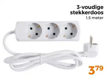 Trekpleister 3-voudige stekkerdoos aanbieding