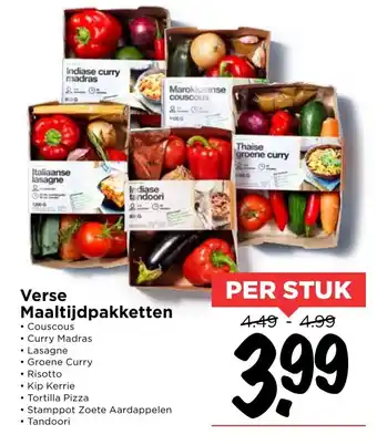 Vomar Voordeelmarkt Verse maaltijdpakketten aanbieding