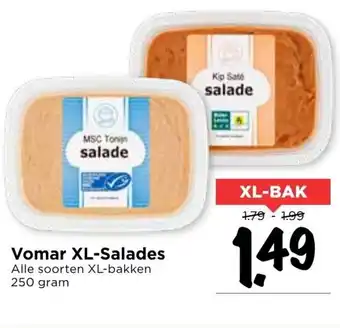 Vomar Voordeelmarkt Vomar xl-salades 250 gram aanbieding