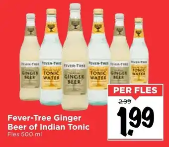 Vomar Voordeelmarkt Fever-tree ginger beer of indian tonic 500 ml aanbieding