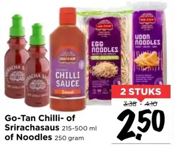 Vomar Voordeelmarkt Go-tan chilli of srirachasaus of noodles aanbieding