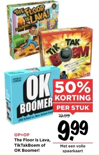 Vomar Voordeelmarkt The floor is lava, tiktakboem of ok boomer aanbieding