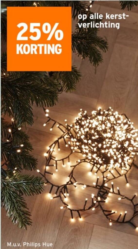 op alle kerstverlichting aanbieding bij GAMMA