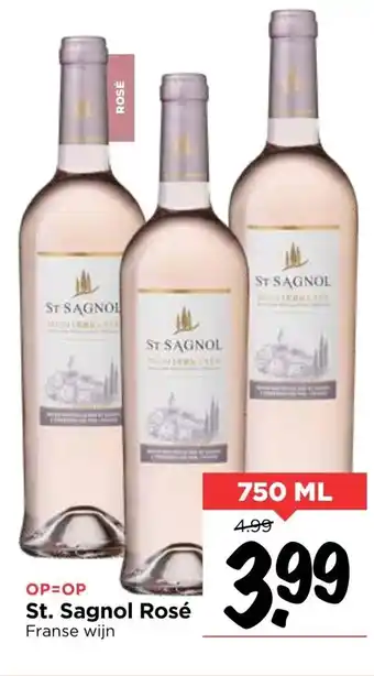 Vomar Voordeelmarkt St. sagnol rose 750 ml aanbieding