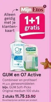 Etos Gum en 07 active aanbieding