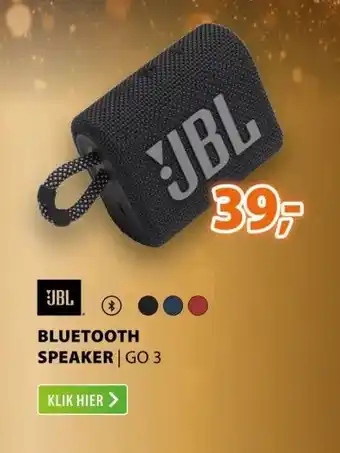 Expert Jbl bluetooth speaker | go 3 aanbieding