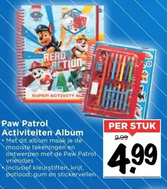 Vomar Voordeelmarkt Paw patrol activiteiten album aanbieding