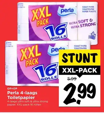 Vomar Voordeelmarkt Perla 4-laags toiletpapier aanbieding