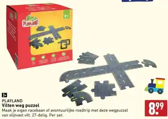 ALDI PLAYLAND Vilten weg puzzel aanbieding