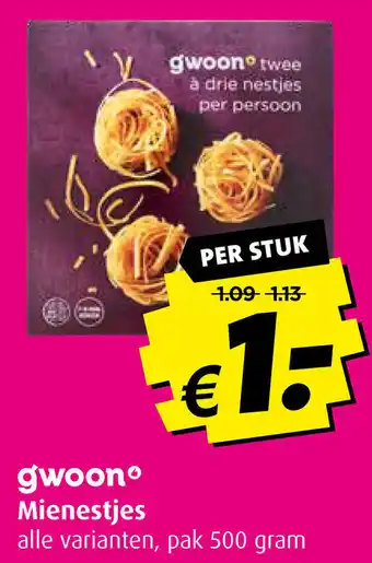 Boni gwoon Mienestjes aanbieding