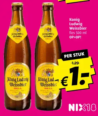 Boni Konig Ludwig Weissbier fles 500 ml aanbieding