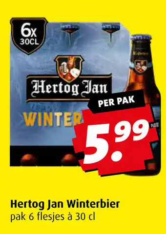 Boni Hertog Jan Winterbier pak 6 flesjes à 30 cl aanbieding