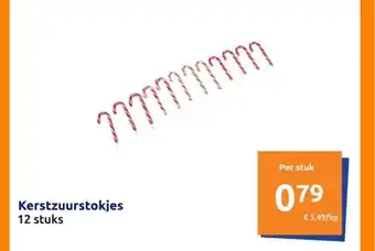 Action Kerstzuurstokjes 12 stuks aanbieding