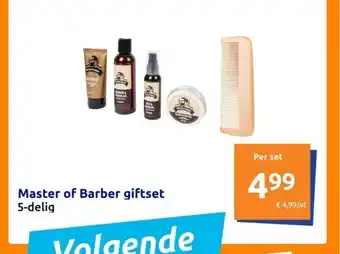 Action Master of Barber giftset 5-delig aanbieding