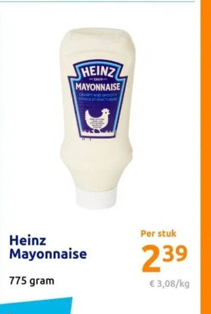 Heinz Mayonnaise 775 gram aanbieding bij Action