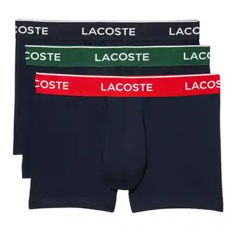 Plutosport Lacoste casual short boxershorts heren (3-pack) aanbieding