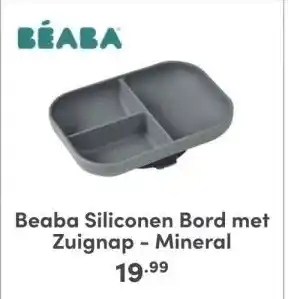 Baby & Tiener Siliconen Bord met Zuignap - Mineral aanbieding