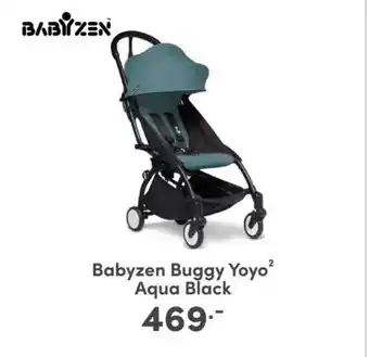 Baby & Tiener Babyzen Buggy Yoyo² Aqua Black aanbieding