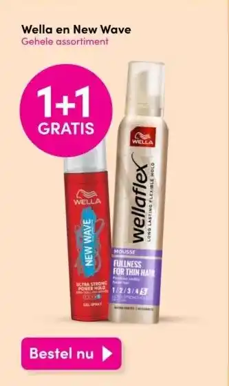 DA Wella en new wave gehele assortiment aanbieding