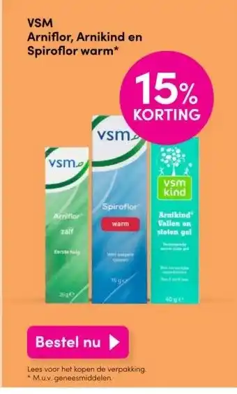 DA VSM Arniflor, Arnikind en Spiroflor warm aanbieding