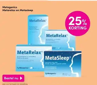 DA Metagenics Metarelax en Metasleep aanbieding