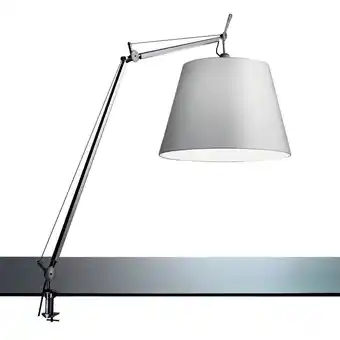 fonQ Artemide tolomeo mega klemlamp retrofit met dimmer 42cm grijs satijn aanbieding