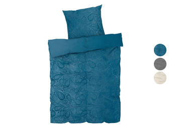 Lidl Livarno home pluche omkeerbaar beddengoed 140 x 200 cm aanbieding