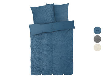 Lidl Livarno home pluche omkeerbaar beddengoed 240 x 200 cm aanbieding