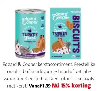 Intratuin Edgard & Cooper kerstassortiment. aanbieding