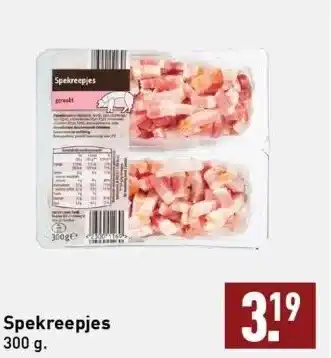 ALDI Spekreepjes 300 g. aanbieding