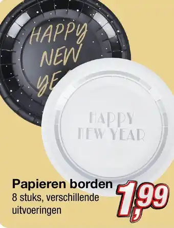 Kik Papieren borden aanbieding