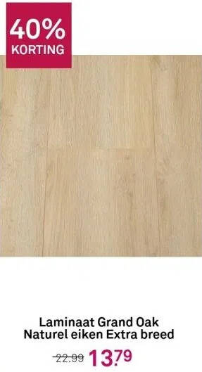 Karwei Laminaat grand oak naturel eiken extra breed aanbieding