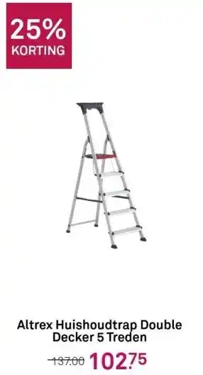 Karwei Altrex huishoudtrap double decker 5 treden aanbieding
