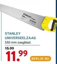 Kluswijs Stanley universeelzaag aanbieding