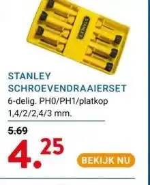 Kluswijs Stanley schroevendraaierset aanbieding