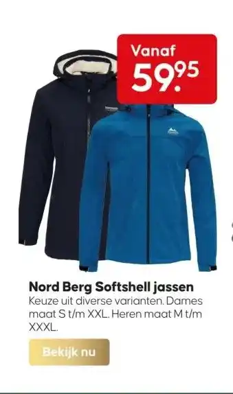 Pets Place Nord berg softshell jassen aanbieding