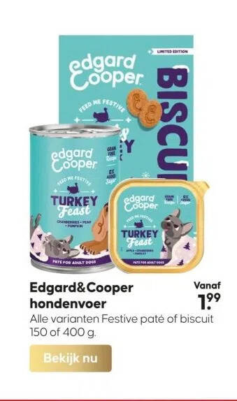 Pets Place Edgard&cooper hondenvoer aanbieding