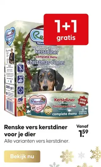 Pets Place Renske vers kerstdiner voor je dier aanbieding