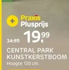 Praxis Central park kunstkerstboom aanbieding