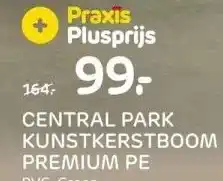 Praxis Central park kunstkerstboom premium pe aanbieding