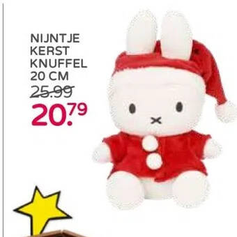 Prenatal Nijntje kerst knuffel 20 cm aanbieding