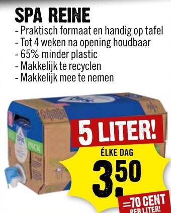 Dirck 3 SPA REINE 5 LITER! aanbieding