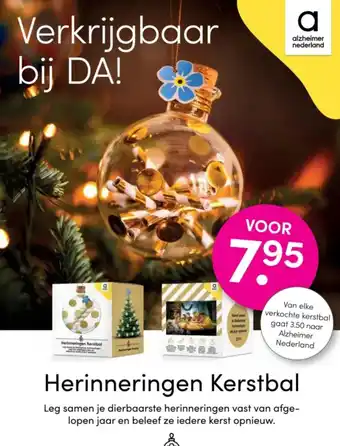 DA Herinneringen Kerstbal aanbieding