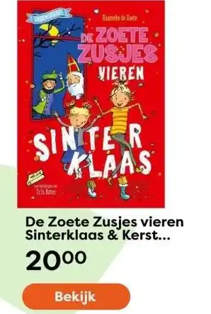 The Read Shop De zoete zusjes vieren sinterklaas & kerst omkeerboek aanbieding