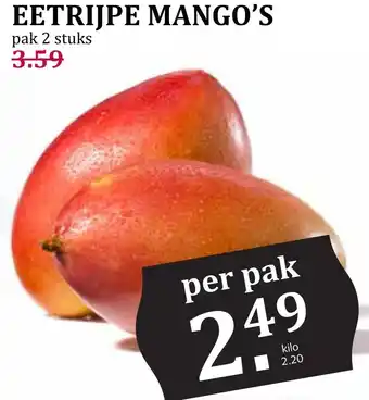 Boon`s Markt Eetrijpe mango's aanbieding