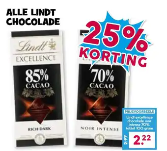 Boon`s Markt Alle lindt chocolade aanbieding