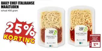 MCD Supermarkt Daily chef italiaanse maaltijden aanbieding