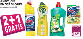 MCD Supermarkt Andy, cif en/of glorix bil aanbieding
